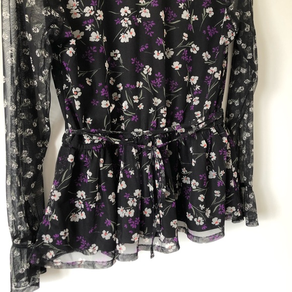 Wednesday’s Girl Peplum Floral Blouse - Picture 6 of 6